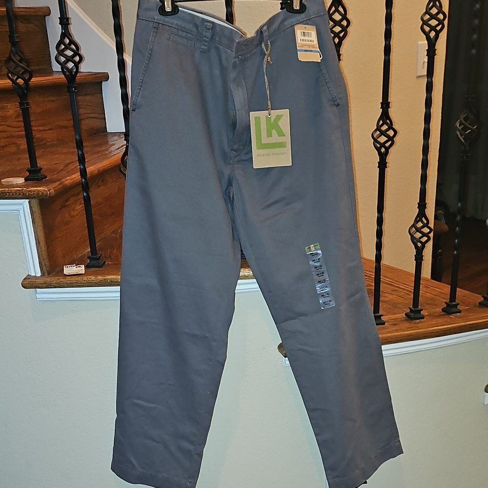 Haggar Men's Charcoal Chinos